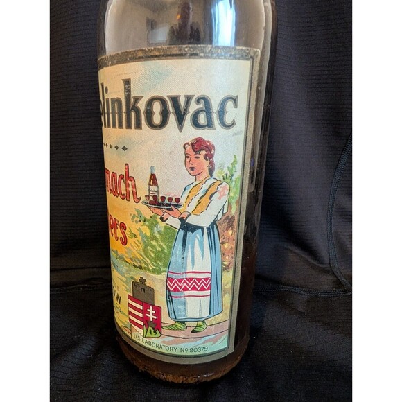 Vtg 1940s Arrow Extract Pelinkovac Stomach Bitters Bottle Detroit Michigan Nice - Picture 5 of 12